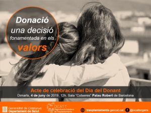 Imatge Dia del Donant 2019
